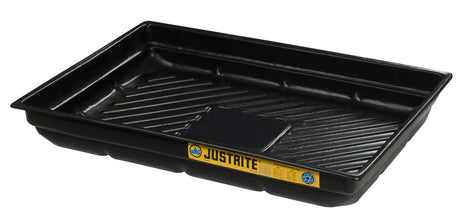 Justrite 28717 EcoPolyBlend Spill Tray 47.5" x 23", Black