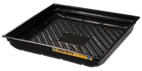 Justrite 28718 EcoPolyBlend Spill Tray 37.75" x 34", Black