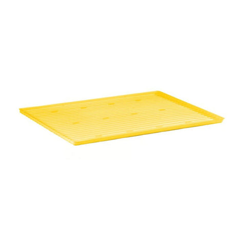 Justrite 29050 Poly Tray and Sump Combo for Shelf 29935 for 2 or 4 Gallon Safety Cabinets Yellow