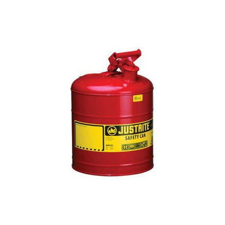 Justrite 7120100 Metal Safety Can Type 1 - Red, 2-Gal/7.5 L
