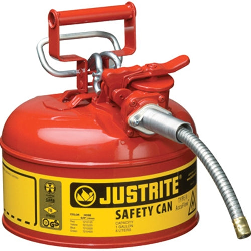 Justrite 7210120 Type II 1 Gallon Accuflow Safety Can