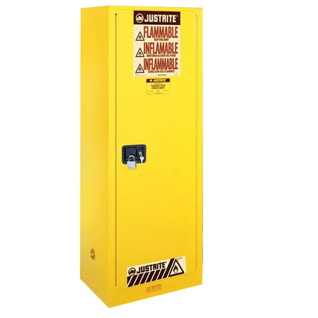 Justrite 892200 65"x23.25"x18" Slimline Styled Sure-Grip EX Safety Cabinet