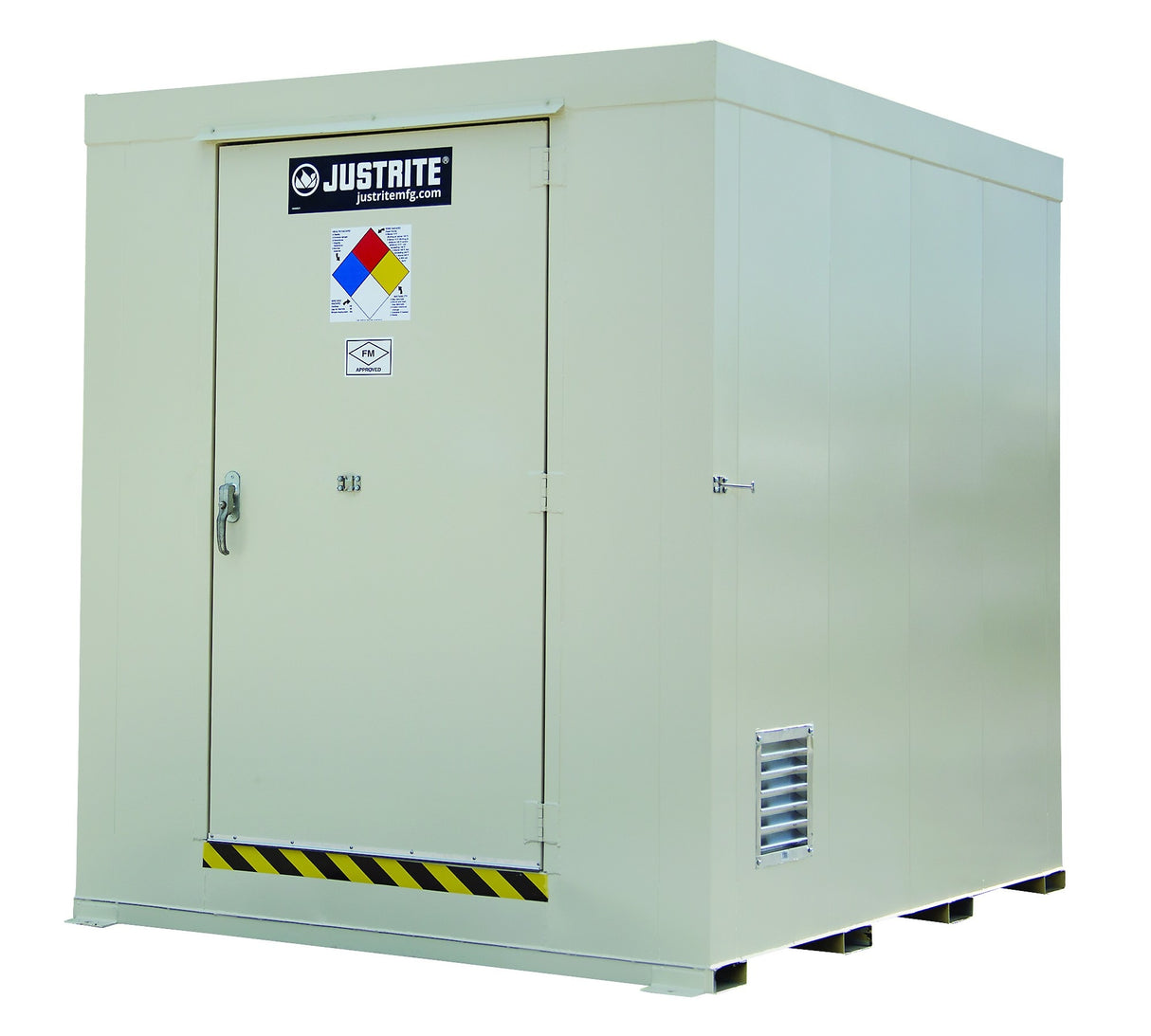 Justrite 911120 12-Drum, Non-Combustible Outdoor Safety Locker
