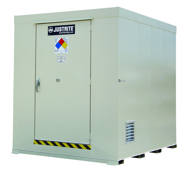 Justrite 911120 12-Drum, Non-Combustible Outdoor Safety Locker