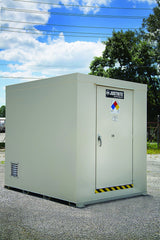 Justrite 911120 12-Drum, Non-Combustible Outdoor Safety Locker - 4