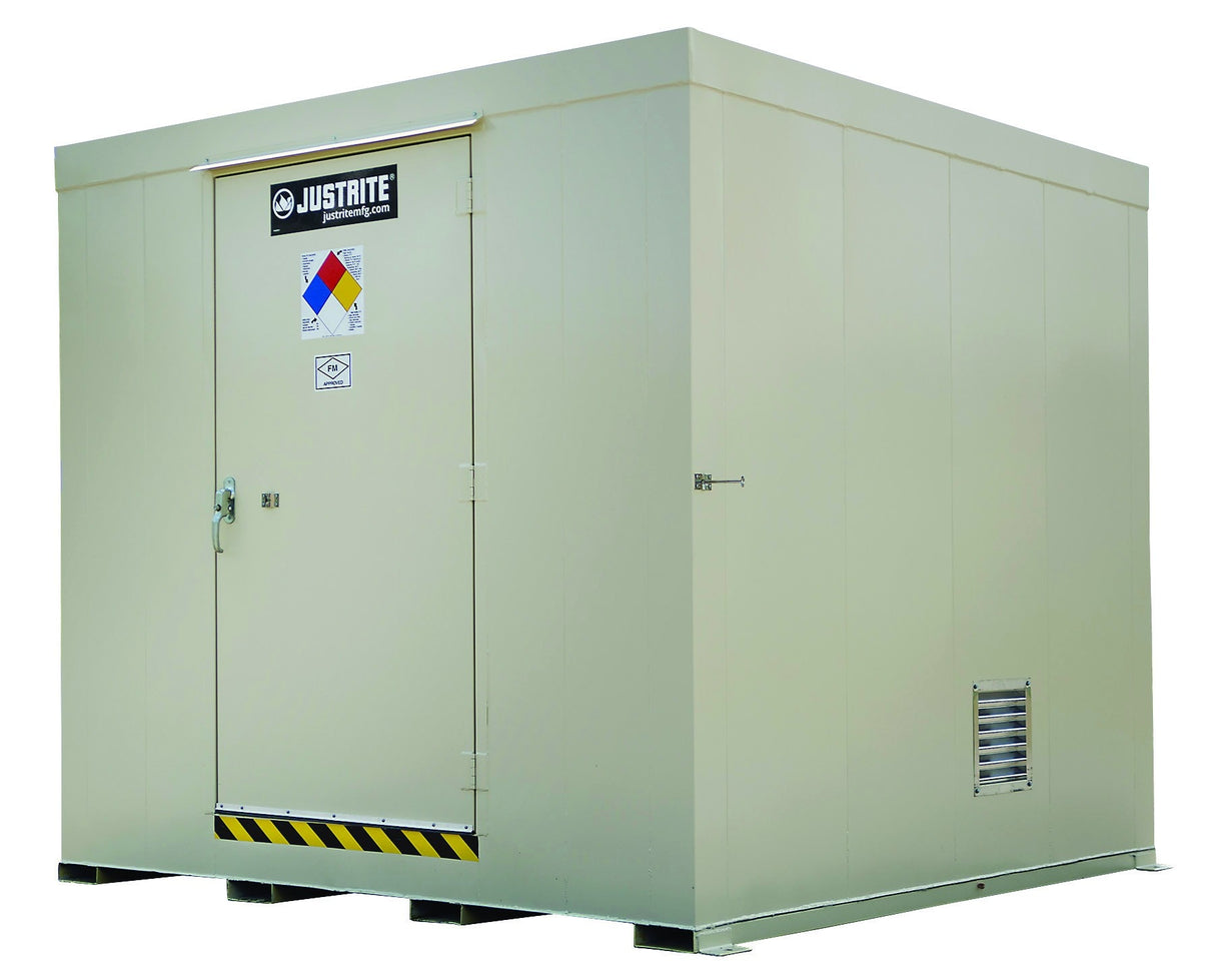 Justrite 911160 16-Drum, Non-Combustible Outdoor Safety Locker
