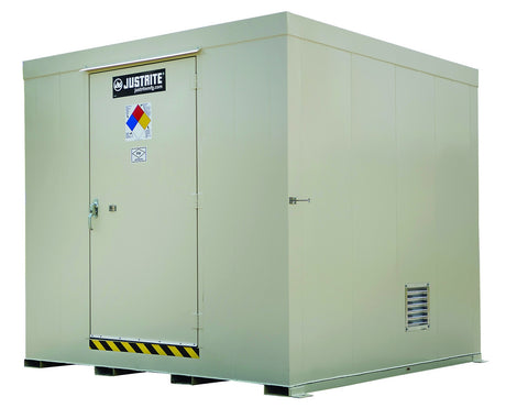 Justrite 911160 16-Drum, Non-Combustible Outdoor Safety Locker