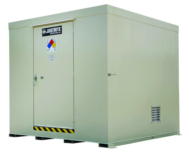 Justrite 911160 16-Drum, Non-Combustible Outdoor Safety Locker