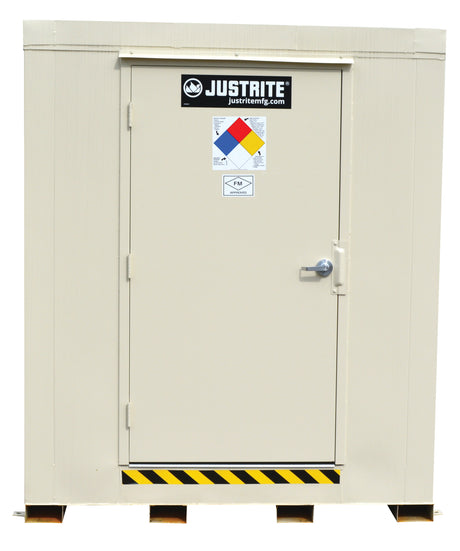 Justrite 912021 2-Drum, 2hr Fire-Rated Safety Locker w/ Explosion Relief Panels