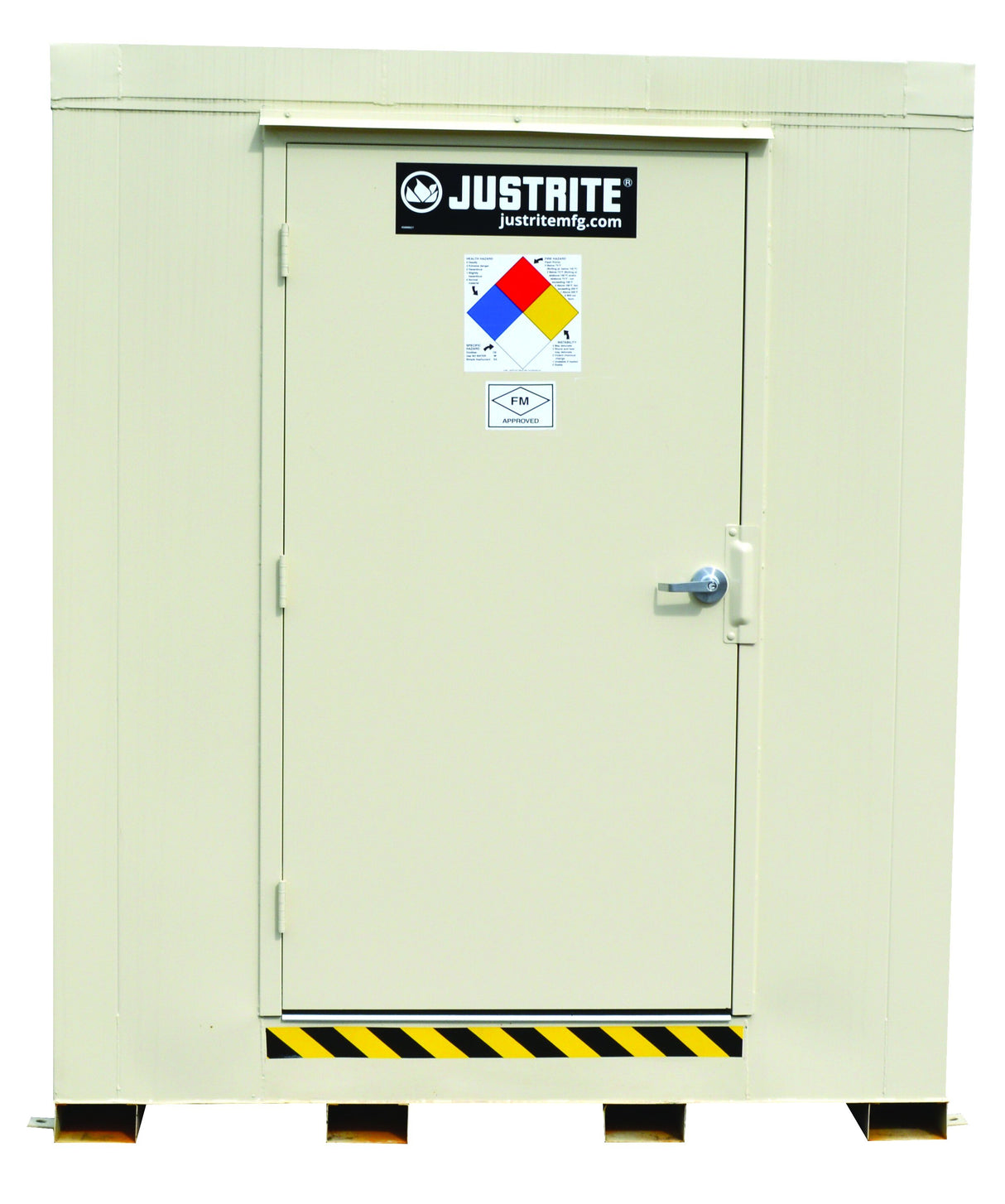 Justrite 912040 4-Drum, 2 Hour Fire-Rated Outdoor Safety Locker