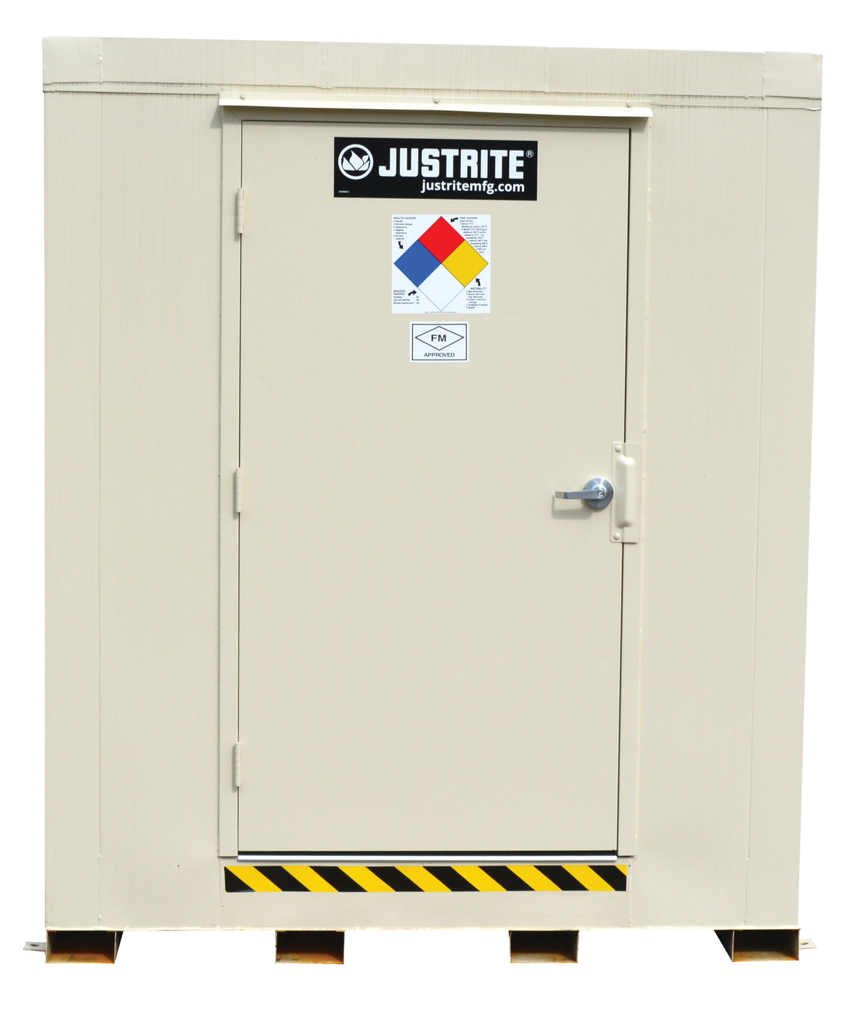 Justrite 912120 12-Drum, 2 Hour Fire-Rated Outdoor Safety Locker