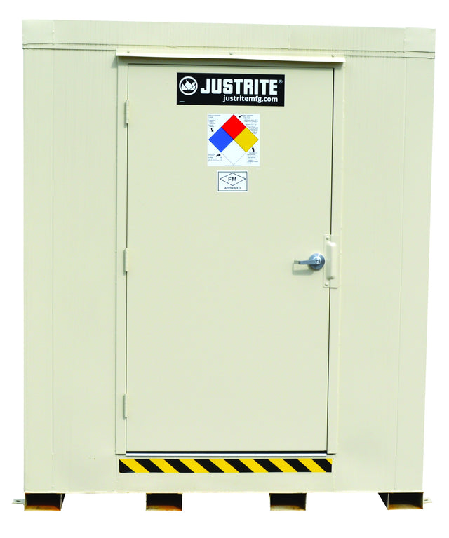 Justrite 912121 12-Drum, 2hr Fire-Rated Safety Locker w/ Explosion Relief Panels