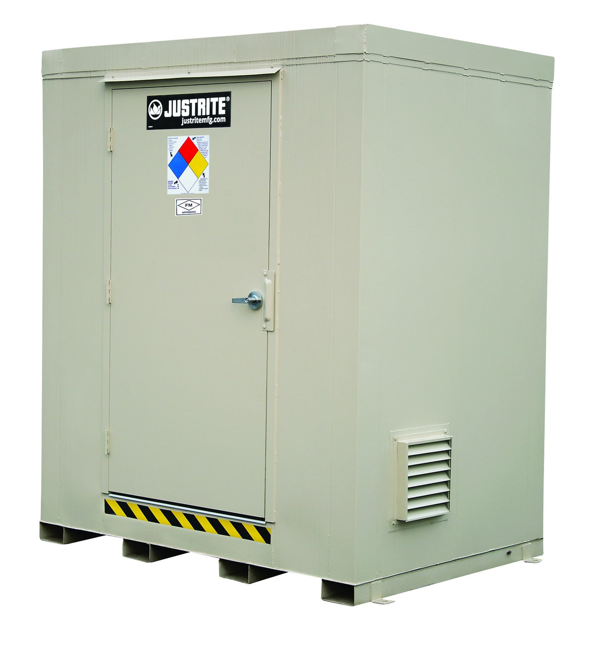 Justrite 913060 6-Drum, 4 Hour Fire-Rated Outdoor Safety Locker