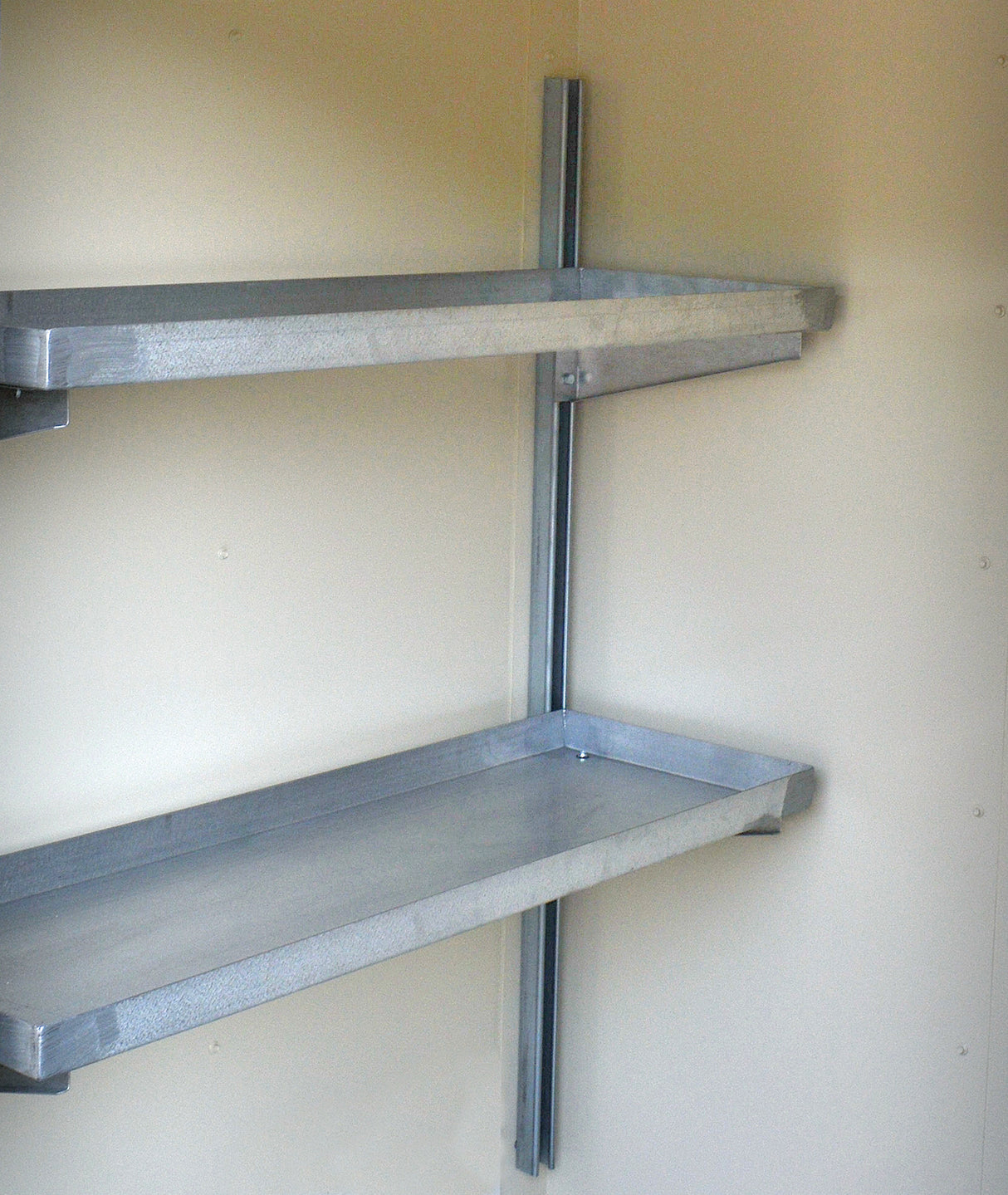 Justrite 915101 Galvanized Steel Shelving for 2-4 Drum Outdoor Safety Locker