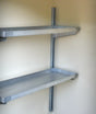 Justrite 915101 Galvanized Steel Shelving for 2-4 Drum Outdoor Safety Locker