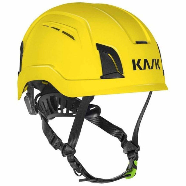 KASK WHE00136-202 ZENITH X2 MAX AIR Type II Safety Helmet, Yellow, Large Fit Range, Ventilated