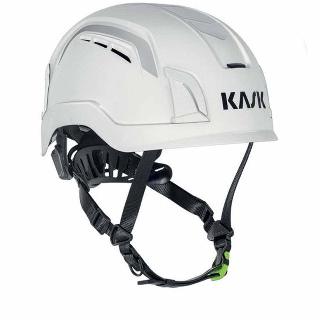 KASK WHE00137-201 ZENITH X2 MAX AIR HI VIZ Type II Safety Helmet, White, ANSI Z89.1 Class C