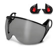 KASK WKI00020-510 Smoke ZEN Visor Kit for Safety Helmets – Anti-Fog, Scratch Resistant