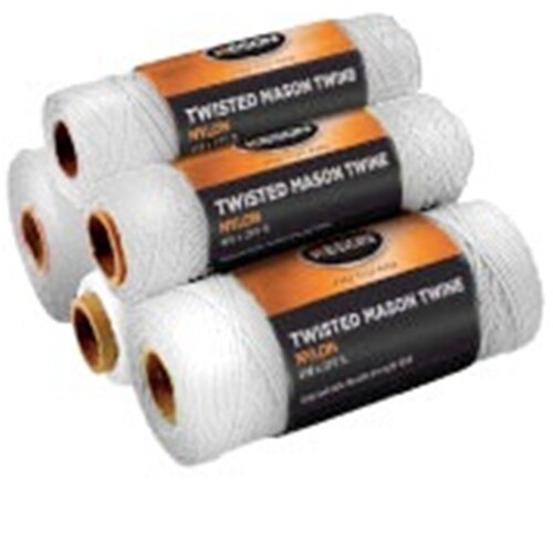 Keson WT1090 1090' White Twisted Nylon Mason Twine