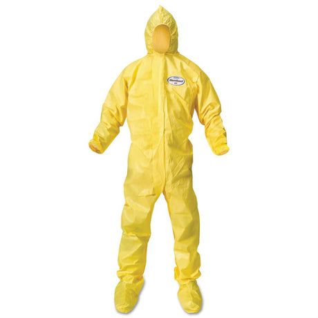 Kimberly-Clark 9812 A70 Chemical Splash Protection Coveralls, Yellow, Medium, Hood