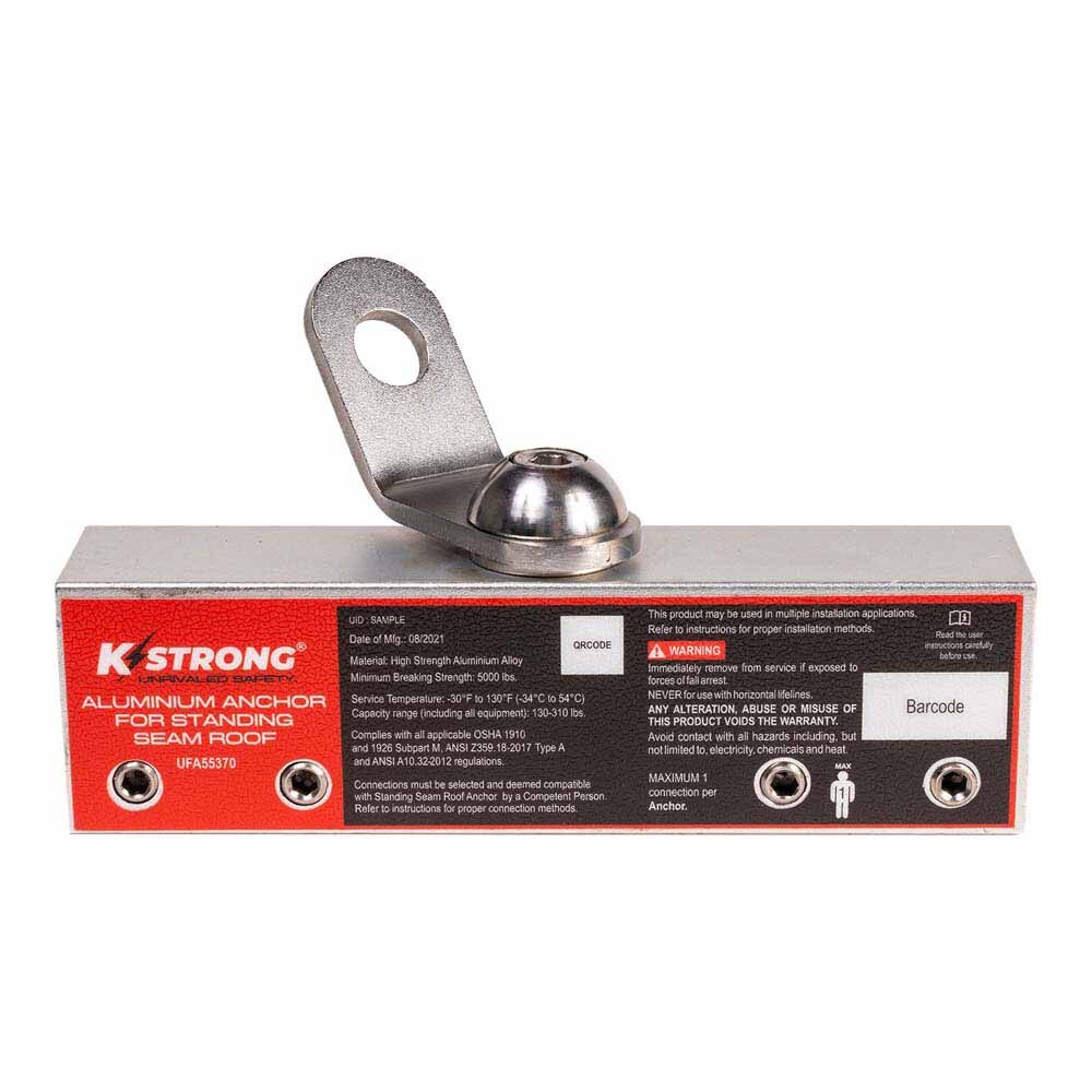 KStrong UFA55370 Seam Roof Anchor with Swivel - 2