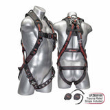 KStrong UFH15201GQ(M-L) Elite+ 5-Point Full Body Harness, Dorsal D-Ring, ANSI - 2
