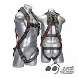 KStrong UFH15201GQ(M-L) Elite+ 5-Point Full Body Harness, Dorsal D-Ring, ANSI - 2