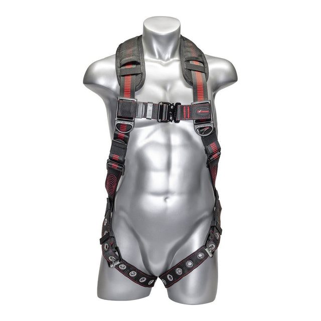 KStrong UFH15201GQ(XL-2XL) Kapture Elite Plus 5 Point Full Body Harness with Dorsal D Ring ANSI
