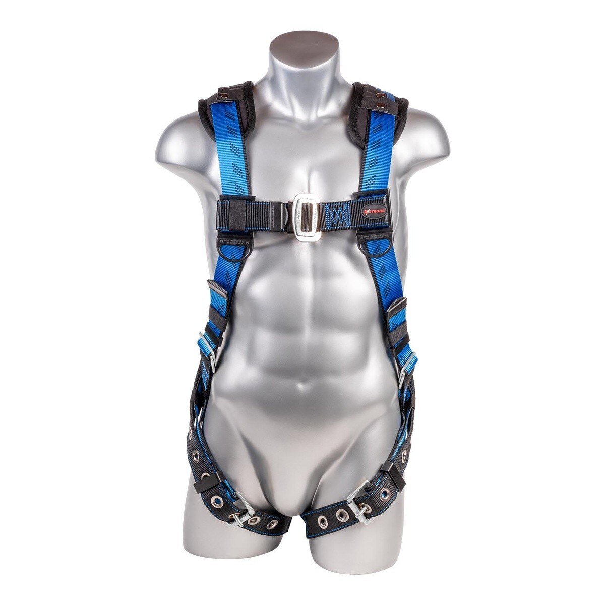 KStrong UFH16201GP(XL-2X) 5-Point ANSI Full Body Harness with Removable Back Shoulder Pad