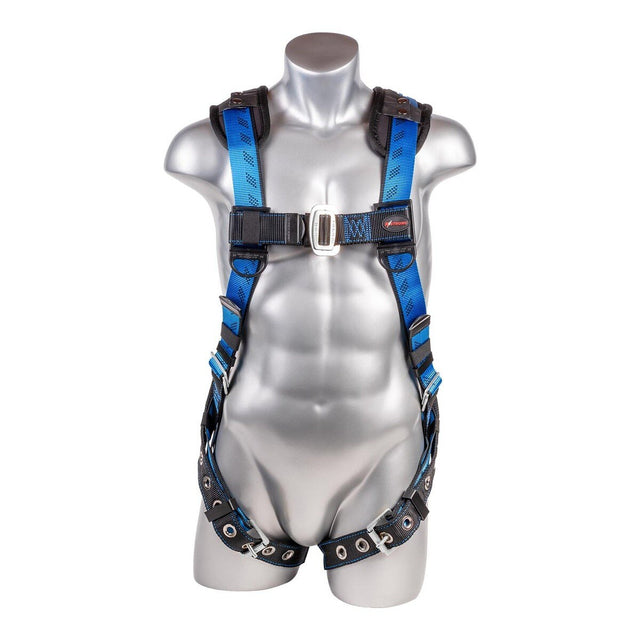 KStrong UFH16201GP(XL-2X) 5-Point ANSI Full Body Harness with Removable Back Shoulder Pad
