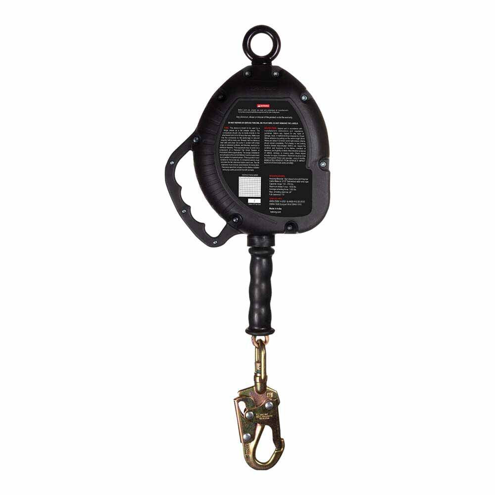 KStrong UFS310030 30 ft. Galvanized Steel Cable SRL with Snap Hook, Carabiner, Tagline - 5