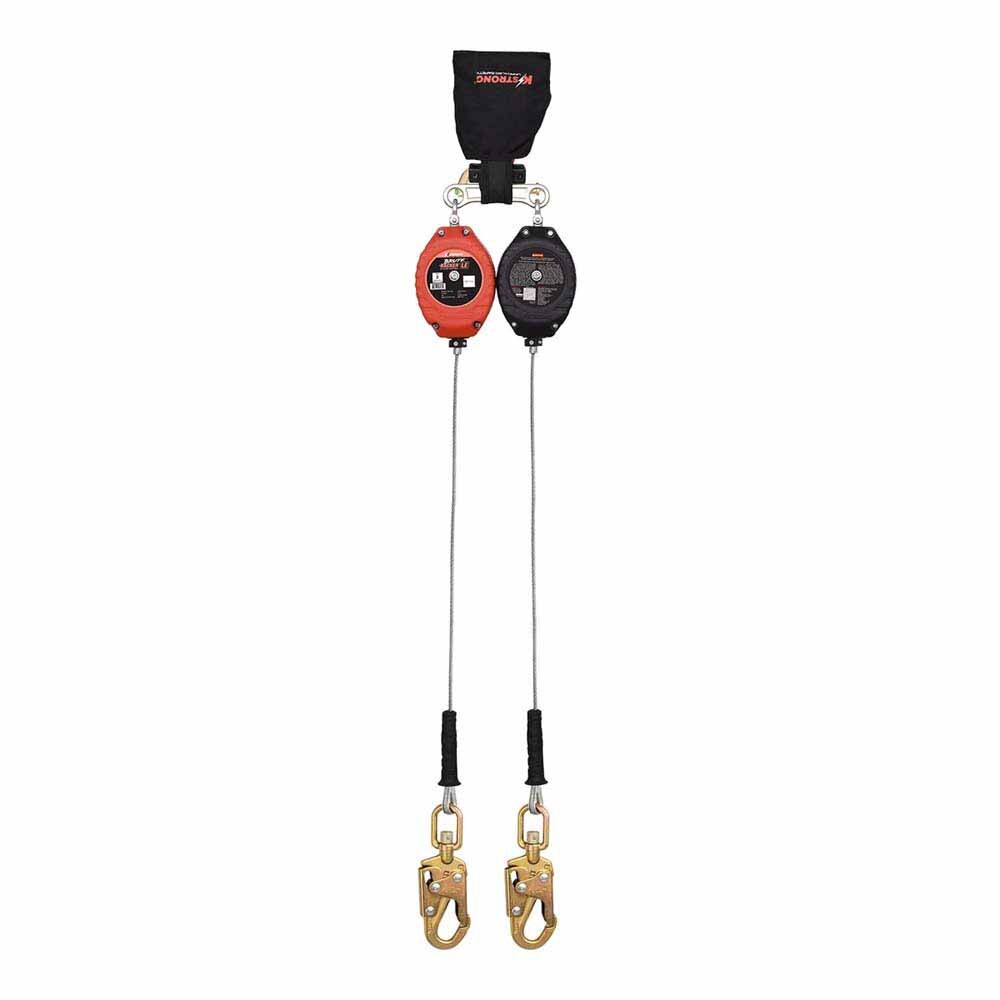 KStrong UFS310206LD Dual 8.5 ft Cable SRL with Swivel Snap Hooks for Leading Edge - 2