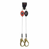 KStrong UFS314006L 8.5 ft Dual Cable SRL with Rebar Hook and Shock Pack ANSI