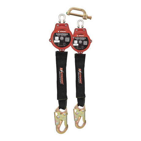 KStrong UFS350002D Dual 6 ft. SRL with Snap Hooks ANSI Dual dorsal connector