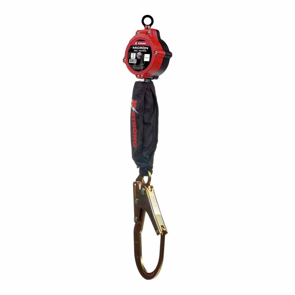 KStrong UFS354002 6 ft. Micron SRL with Rebar Hook and Carabiner – Lightweight Fall Protection - 4