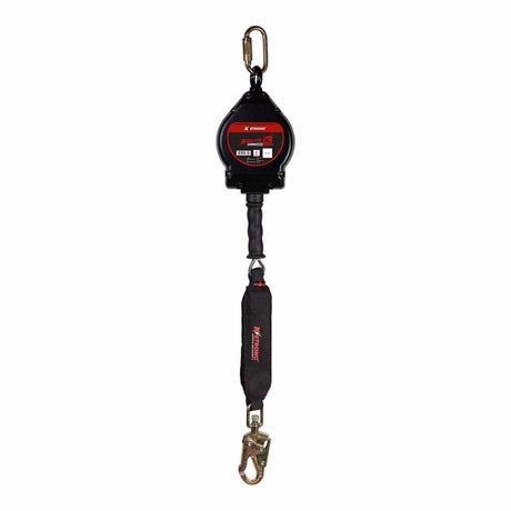 KStrong UFS480025L 25 ft Aluminum Cable SRL, Swivel Snap Hook, Carabiner, LE Rated