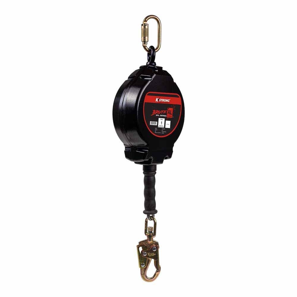 KStrong UFS480050 50 ft Aluminum Cable SRL with Snap Hook & Carabiner - 2