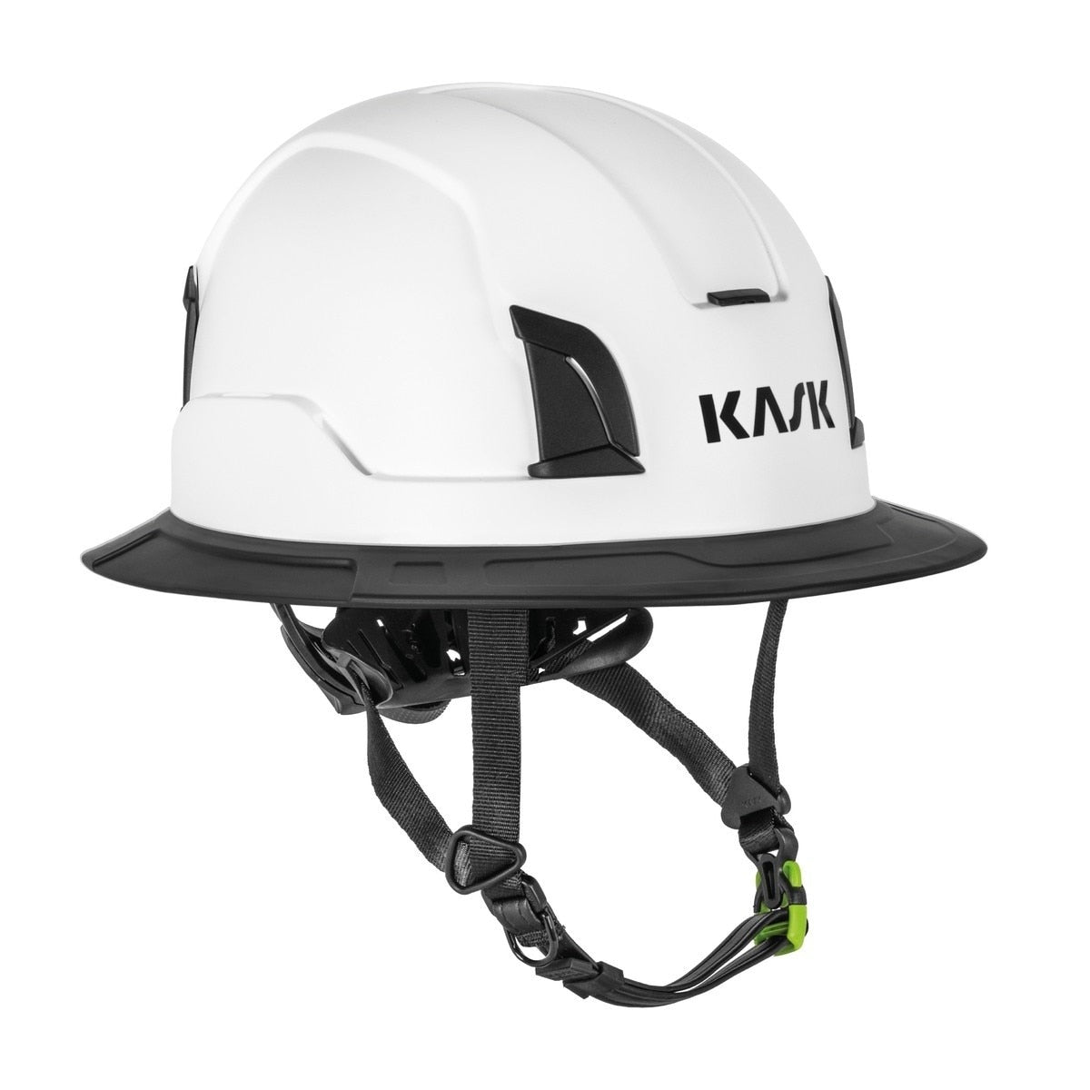 Kask WHE00146-216 Zenith X2 Full Brim Class E HT-LT Hard Hat Helmet White Black