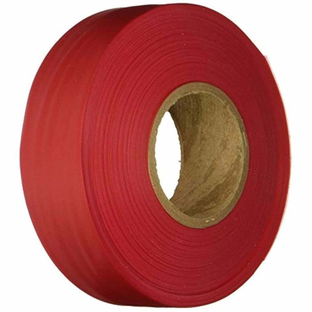 Keson FTR Red Flagging Tape, 1-3/16 Inch Width, 300 ft Length (1 Roll)