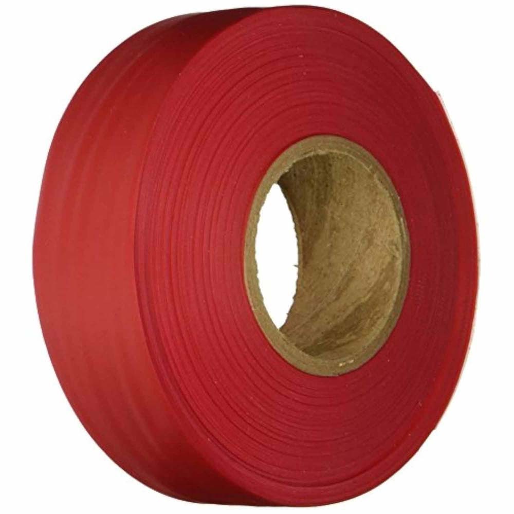 Keson FTR Red Flagging Tape, 1-3/16 Inch Width, 300 ft Length (1 Roll)