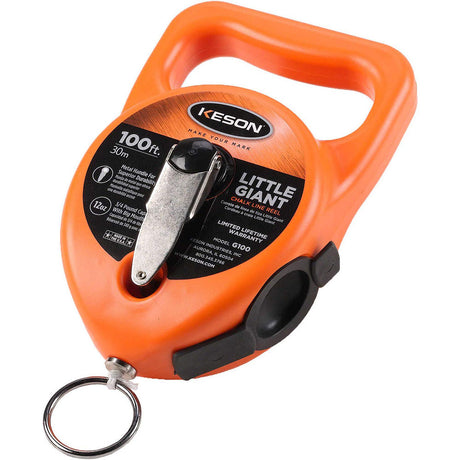 Keson G100 100' Little Giant Chalk Line Reel, 12-Ounce Chalk Capacity