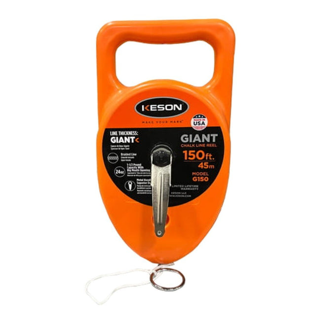 Keson G150 24 oz Capacity 150' Giant Chalk Line Reel