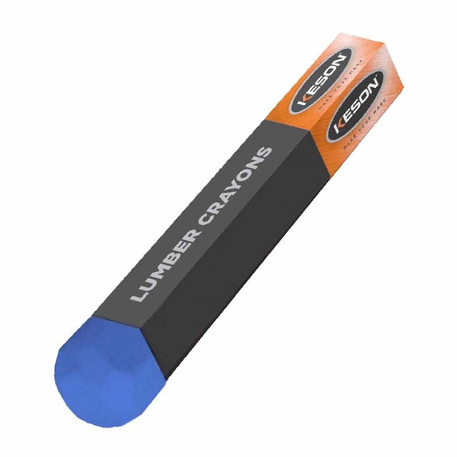 Keson LCBLUE Hard Lumber Crayon Blue for Marking Wood, Concrete, Stone, and Plastic (Each)