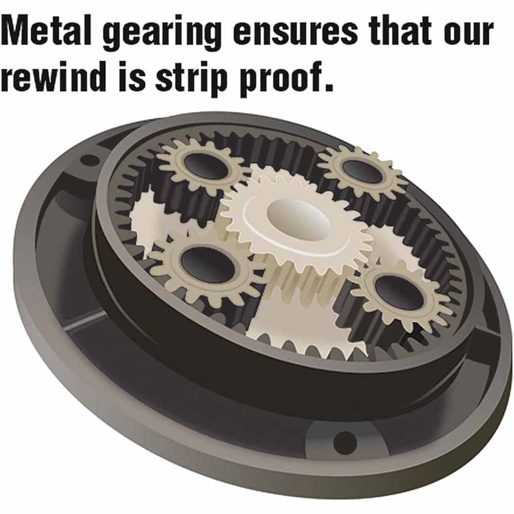 Keson NRS18300 3X Rewind 300' ft,in,1/8 Hook End - 2