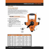 Keson OTRS18100 Fiberglass Open-Reel Measuring Tape, ft/in 1/8 graduations, Hook, Speed Rewind (100 ft) - 2