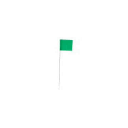 Keson STK21G 21" Surveyor Wire Stake Flags, Green 100/Pk