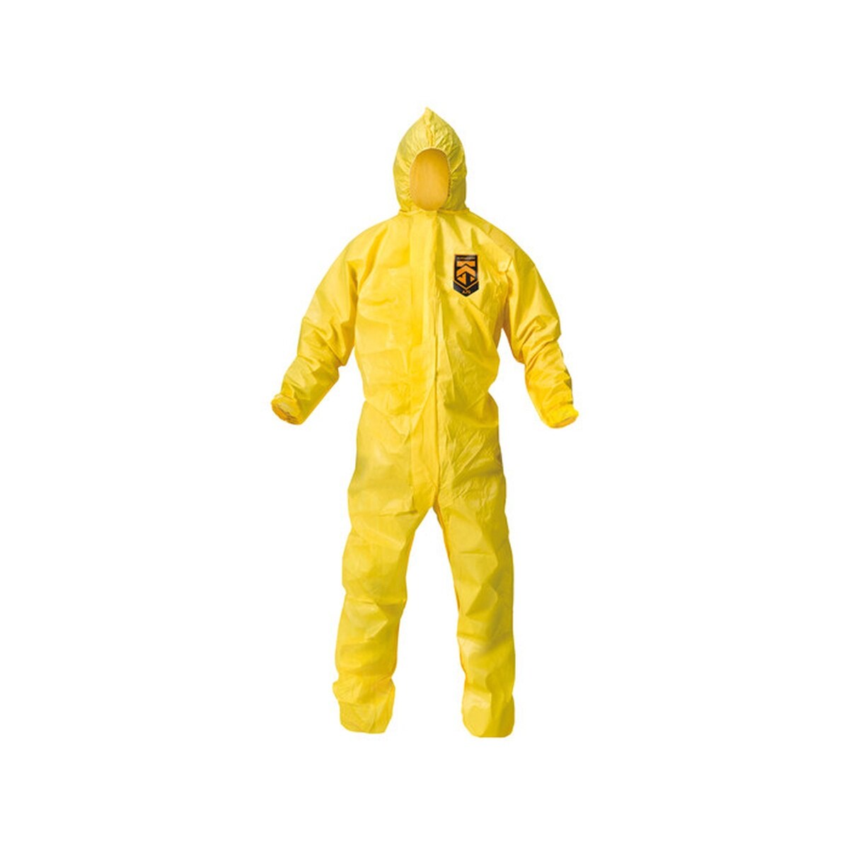 Kimberly Clark 09814KC2 A70 Chemical Splash Protection Coverall with Hood Yellow XL