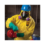 Kimberly Clark 09814KC2 A70 Chemical Splash Protection Coverall with Hood Yellow XL - 3