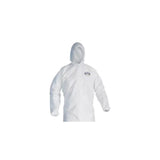 Kimberly Clark 49124 KleenGuard A20 Hooded Disposable Coverall XL White Zipper with Boots - 2