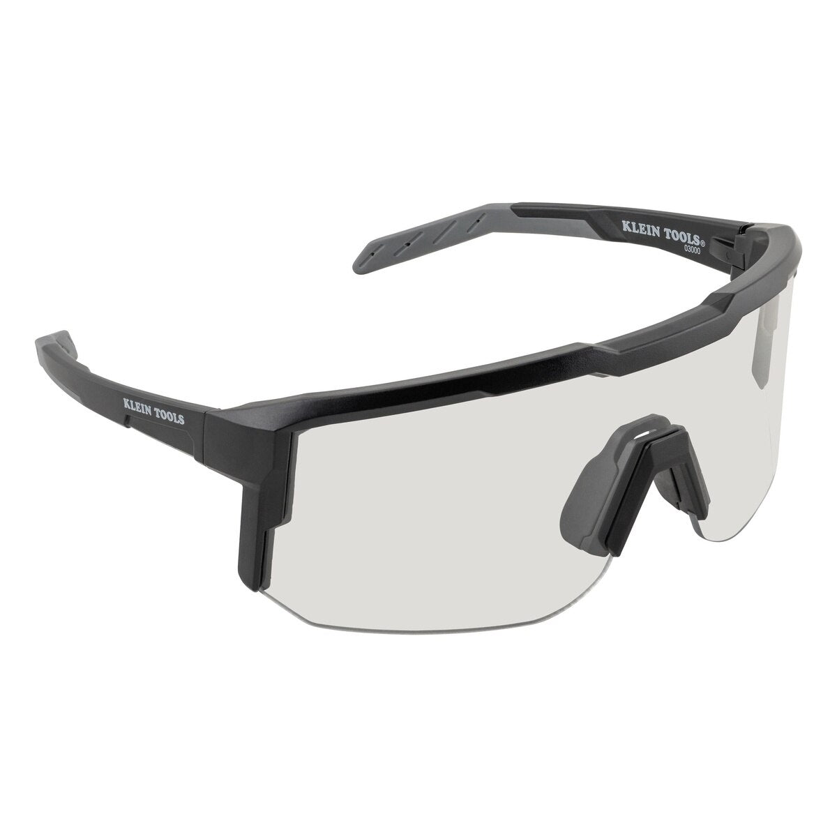 Klein 03000 Blade Clear Lens Safety Glasses with Anti-Fog Scratch-Resistant Lens (1 Pack)